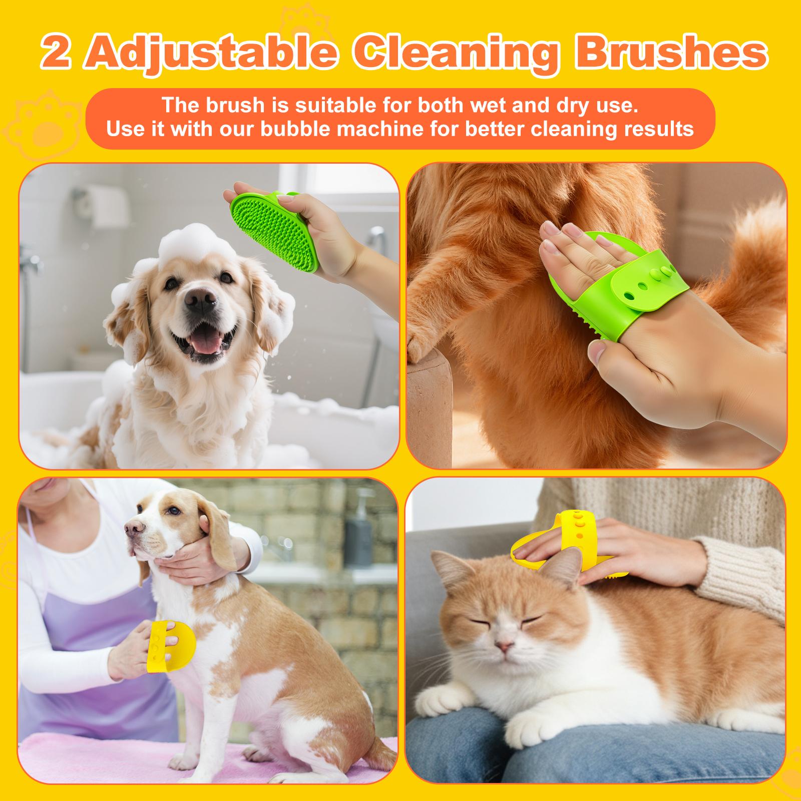 Duck Automatic Foaming Pet Bath Washer – Rechargeable Dog & Cat Shampoo Foam Maker Foaming Soap Dispenser for Bathtub, Kitchen Sink Cleaning